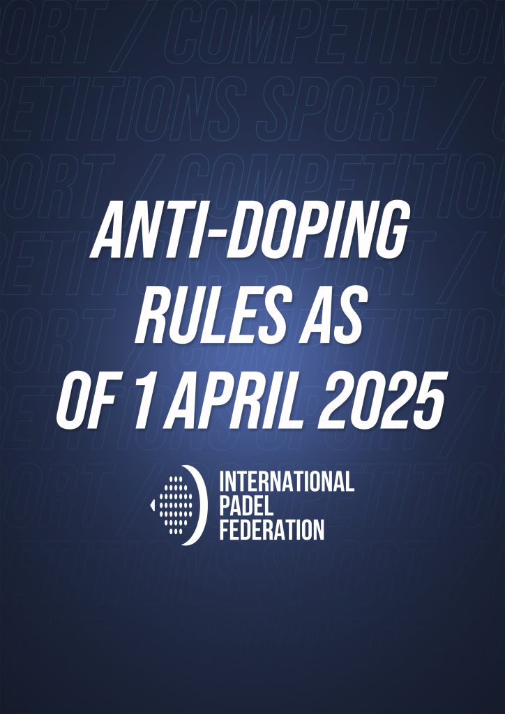 ANTI-DOPING RULES AS OF 1 APRIL 2025